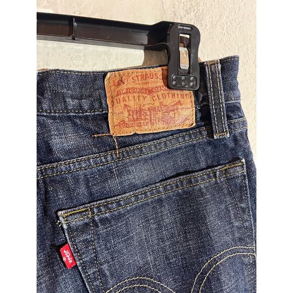 Levi's 520 Slouch Skinny Jeans Womens 16 Regular (28x28) Blue Denim Strecth - Picture 6 of 10